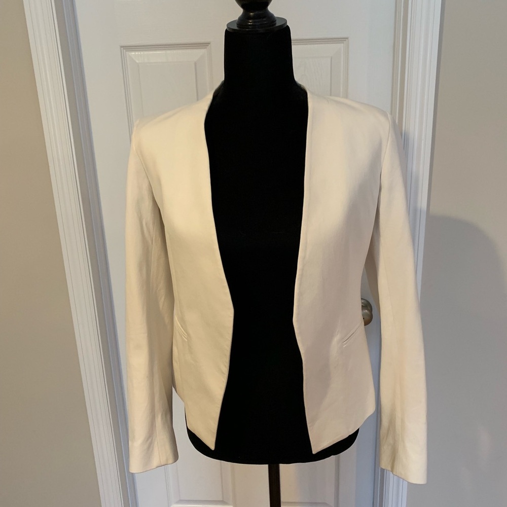 Theory White Lanai Blazer